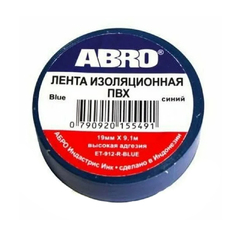 Изолента "ABRO" синяя 19мм.х9,1м