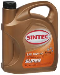 Масло моторное SINTEC SUPER 10W-40 SG/CD п/синт. (4 л.)
