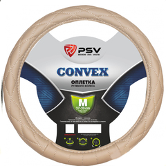 Оплетка руля "PSV" Convex кожа стеганая бежевая (37-39 M) 