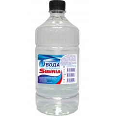 Вода дистиллированная "Sibiria" 1 литр.