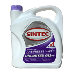 Антифриз SINTEC UNLIMITED G12++  (5 кг.)