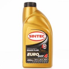 Тормозная жидкость "Sintec" EURO DOT-4 (455гр.)