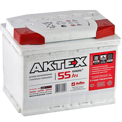 Аккумулятор 6СТ- 55 "AKTEX" (500А) п/п