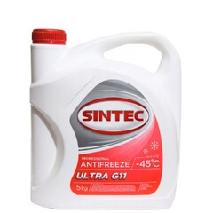 Антифриз SINTEC ULTRA G11 красный (5 кг.)