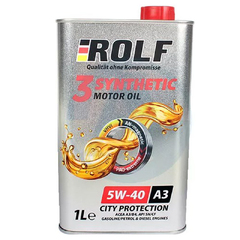 Масло моторное ROLF 3-SYNTHETIC  5W-40 A3/B4 синтетика (1 л.)
