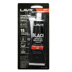 Герметик "LAVR" черный (85 гр) высокотем. 