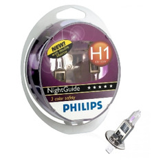 Лампа галоген H1 55W "PHILIPS" Night Guide