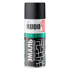 Эмаль аэрозоль "KUDO" черная матовая (520мл)