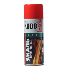 Эмаль аэрозоль "KUDO" термостойкий красная (520мл.)