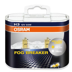Лампа галоген H3 55W "OSRAM" FOG BREAKER +60