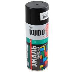 Эмаль аэрозоль "KUDO" черная глянц. (520мл)