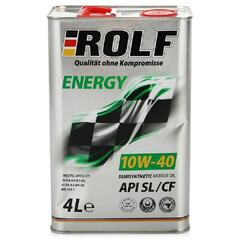 Масло моторное ROLF Energy 10W-40 API Sl/CF п/синтетика (4л.)