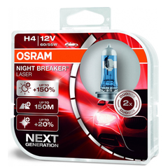 Лампа галоген H4 60/55W "OSRAM" Night Breaker Unlimited 150%