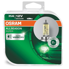 Лампа галоген H4 60/55W "OSRAM" P43t Allseasom DuoBox (2 шт.)