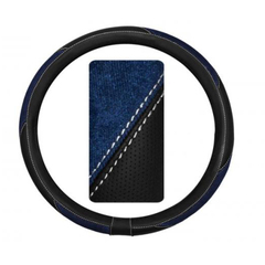 Оплетка руля "PSV" Absolute перф. экокожа (37-39 M) темно-синяя