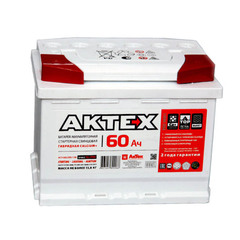 Аккумулятор 6СТ- 60 "AKTEX" (600A) 242 х 175 х 190