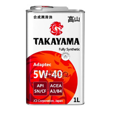 Масло моторное TAKAYAMA 5W-40 Adaptec A3/B4 синт. (1 л.)