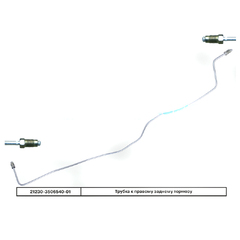 Трубка торм. передняя 2123 правая без ABS