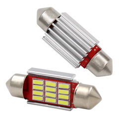 Лампа светодиодная T11x36 12V  12SMD с радиатором