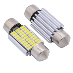 Лампа светодиодная T11x36 12V 27SMD с радиатором