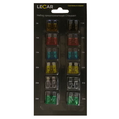 Предохранители плоские (12шт) MIDI "LECAR"