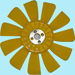 Вентилятор (крыльчатка) ГАЗ-3302-3221 (11 лопастей) желт. Riginal